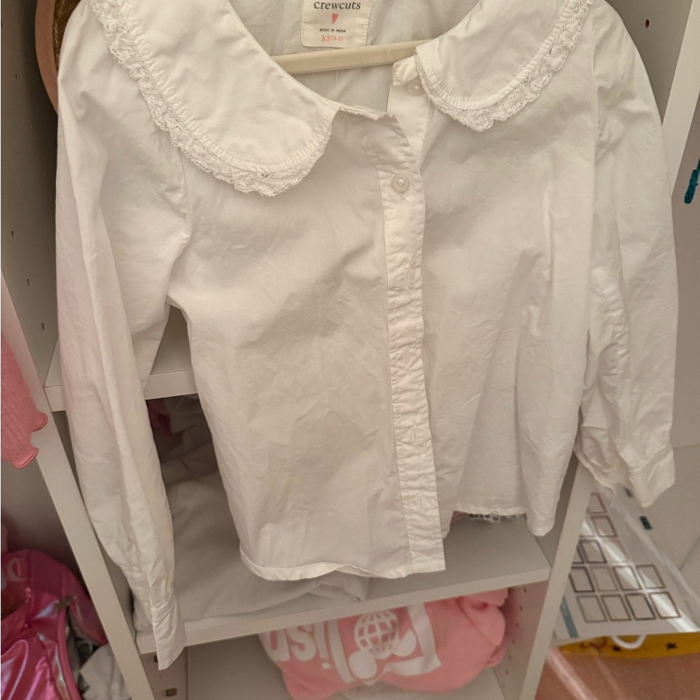 Crewcuts White Button Down Kids Shirt
